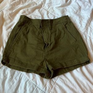 Madewell green shorts